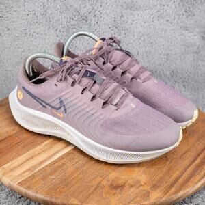 Nike Shoes Womens Size 9.5 Air Zoom Pegasus 38 Shield Purple Smoke Knit Running
